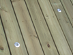 A picture of pressure washed deck panels